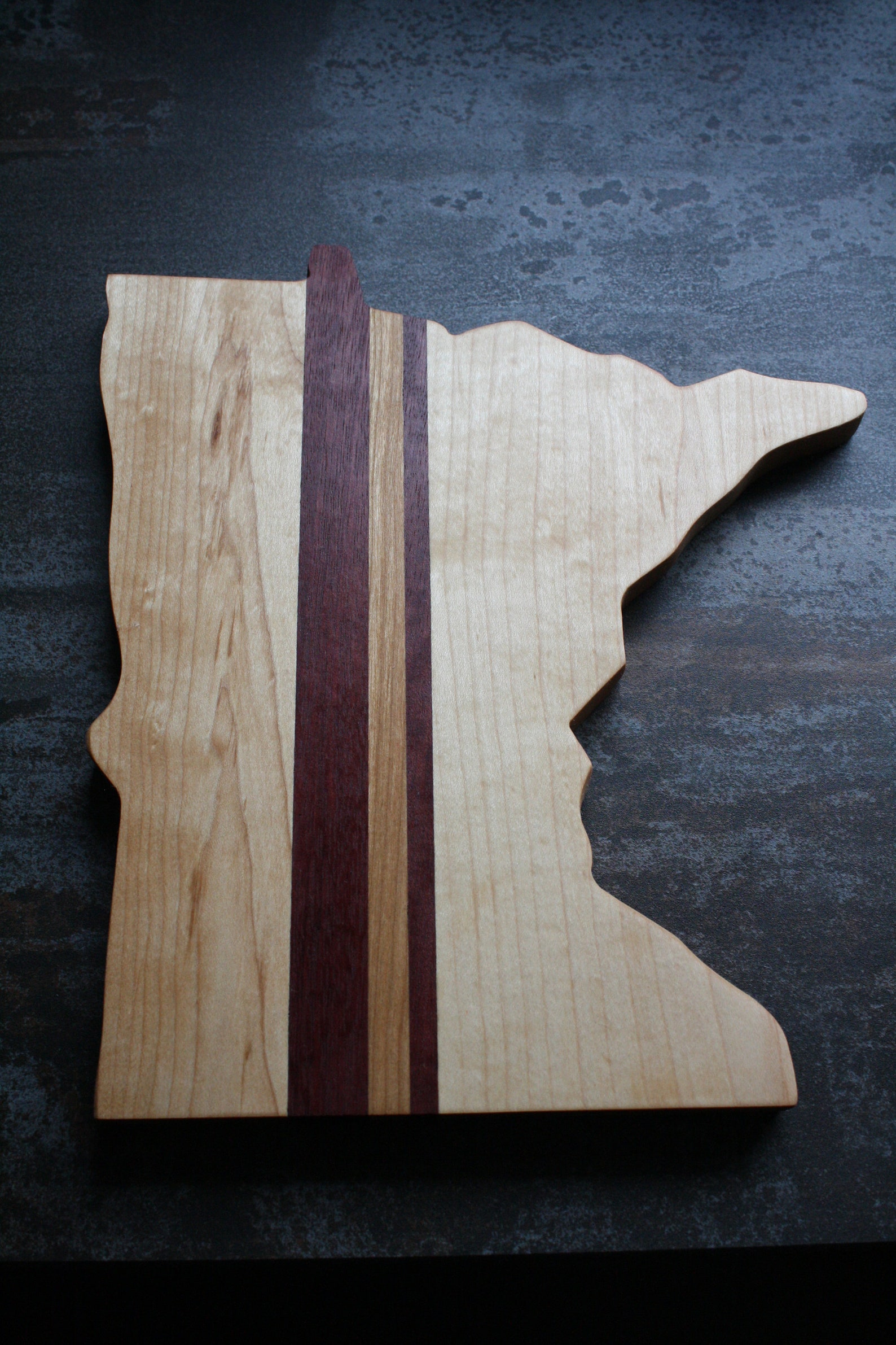 MN Shaped Cutting Board Etsy