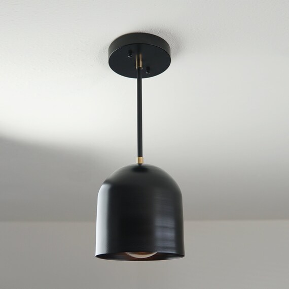 Arc Pendant Light Kitchen Island Pendant Lights Small Dome Etsy