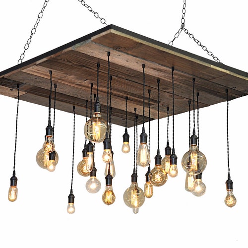 Square Reclaimed Wood Chandelier Rustic Dining Room Square Reclaimed Wood Chandelier Rustic, Square Wood Light Fixture