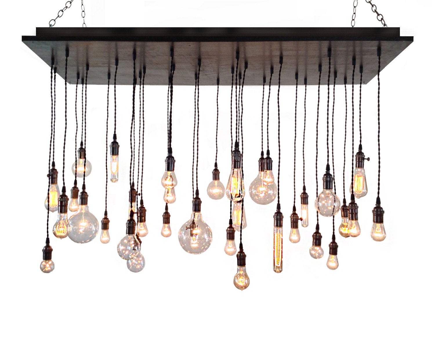 Industrial Chandelier Rustic Lighting Modern Chandelier Etsy