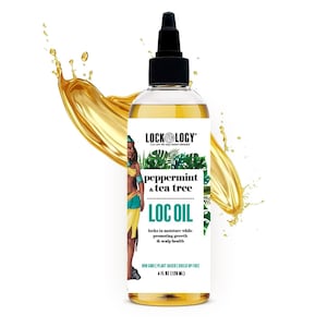 Loc Oil - Lockology Peppermint Tea Tree Best  Loc Oil For Dreads,  Moisturizer Spray For Dreads by Lockology