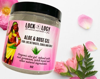 Loc Gel - Organic Aloe and Rosewater Locking Gel For Dreadlocks by Lockology