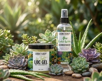 Lockology Aloe and Cactus Water Loc Moisturizer Spray and Loc Gel for Retwist Bundle