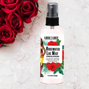 Rose Water For Locs & Natural Hair, Rosewater For Hair and Loc Mist and Moisturizer by Lockology