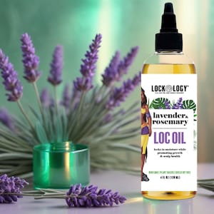 Loc Spray Moisturizer - All Natural Loc Oil for Dreadlocks | Lockology Lavender and Rosemary Oil For Dreads, No Build Up Loc Moisturizer