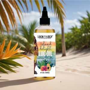 Loc Oil, Island Delight Oil For Locs; Natural Loc Oil For Dreads and Hair Oil For Dreadlocks; Loc Moisturizer Dreadlock Hair Products