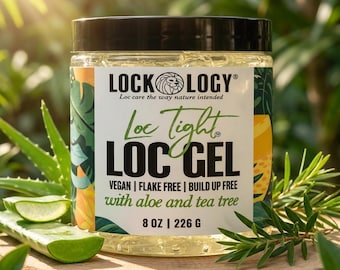 Lockology Tea Tree Loc and Twist Gel, Loc Retwist Gel, No Build Up Natural Loc Products