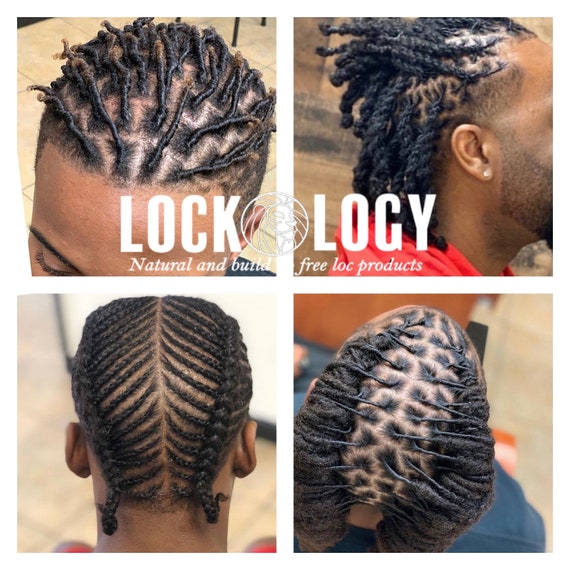 Loc Retwist Butter & Dreadlocks Wax Lavender Rosemary Best Natural Products  for Retwisting Locs by Lockology 