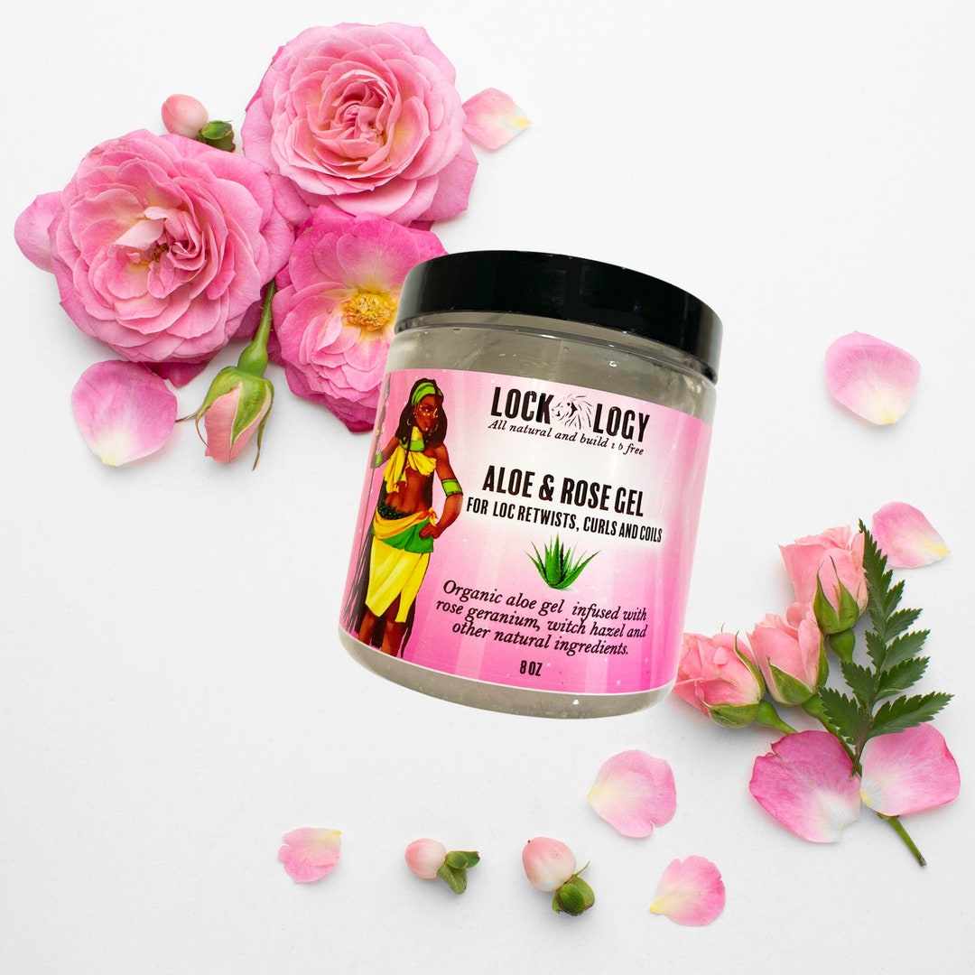Loc Gel Organic Aloe and Rosewater Locking Gel for Dreadlocks by