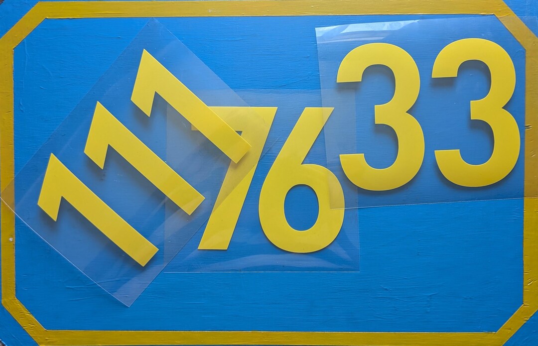 Fallout Number Vault Suit Number - Custom Iron-on Vinyl Decal for Cosplay | Costume or ...