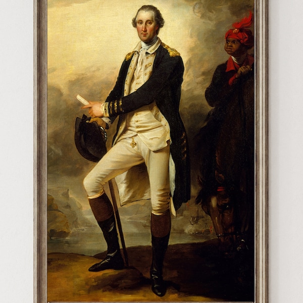 George Washington American President  Portraits Digital Download Vintage Antique wall art decor oils painting historical politic home office
