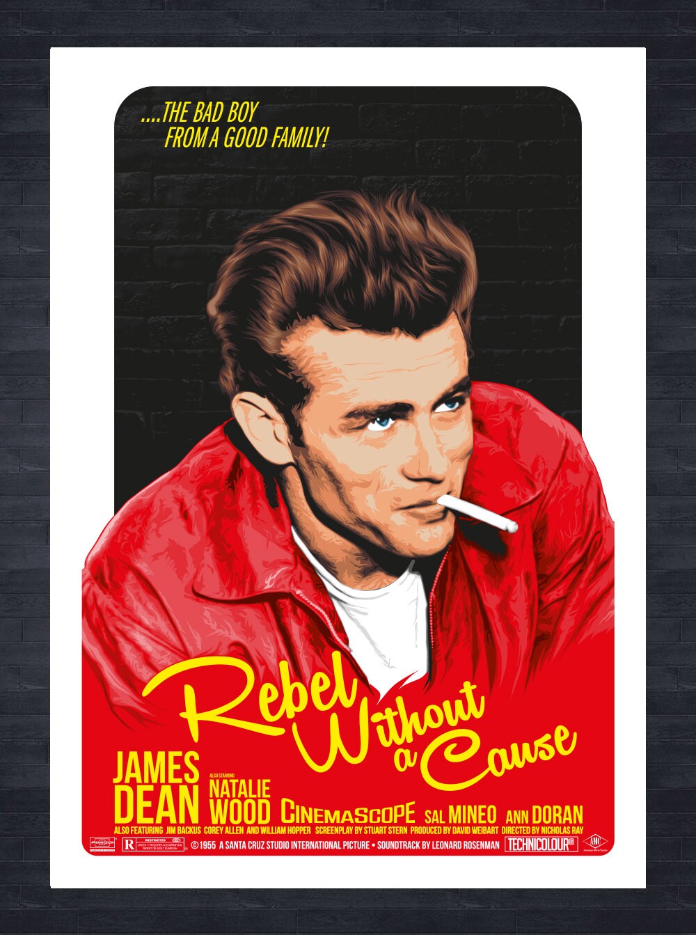Rebel Without A Cause Filmposter James Dean - Etsy Nederland