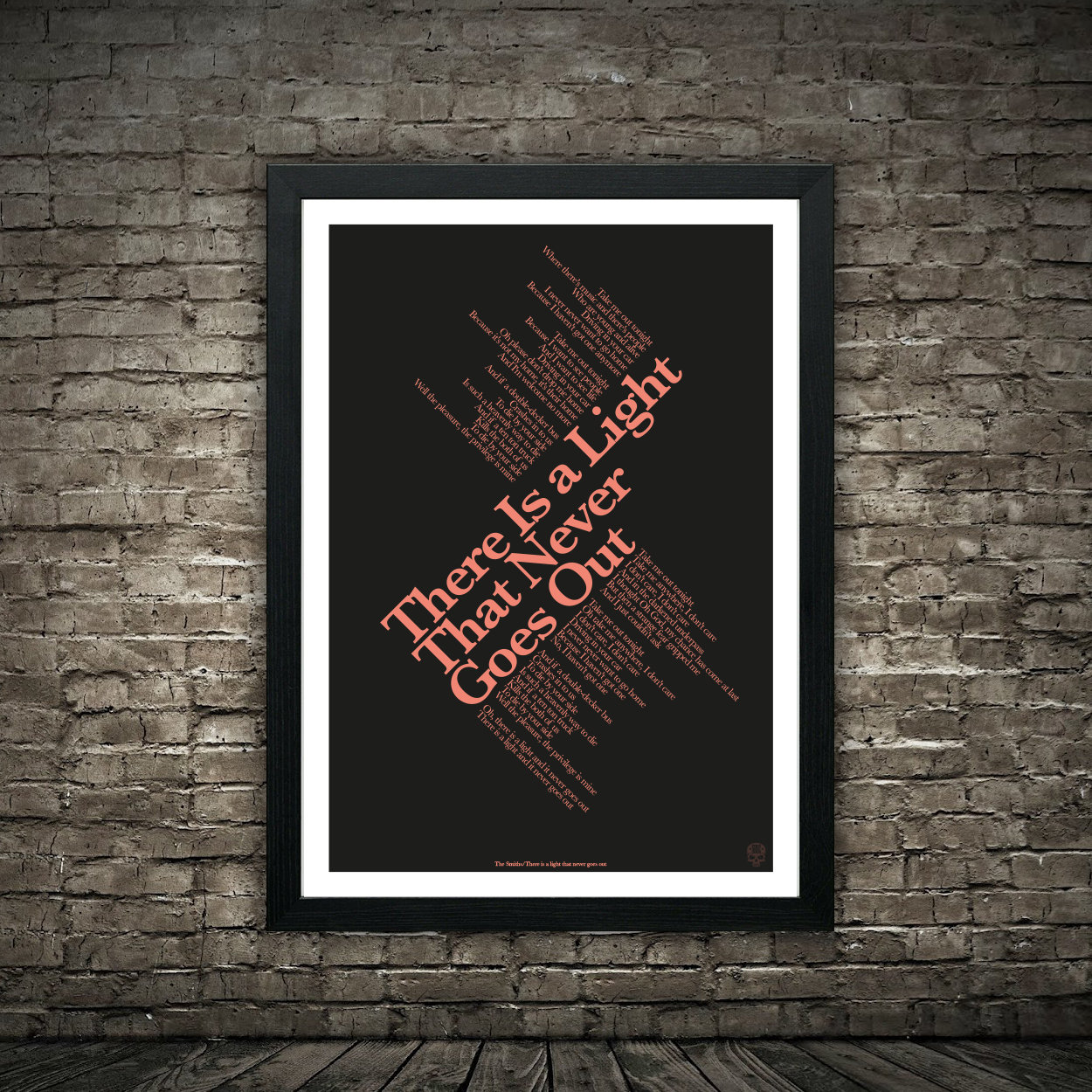 The Smiths There Is A Light That Never Goes Out Lyrics Poster Etsy