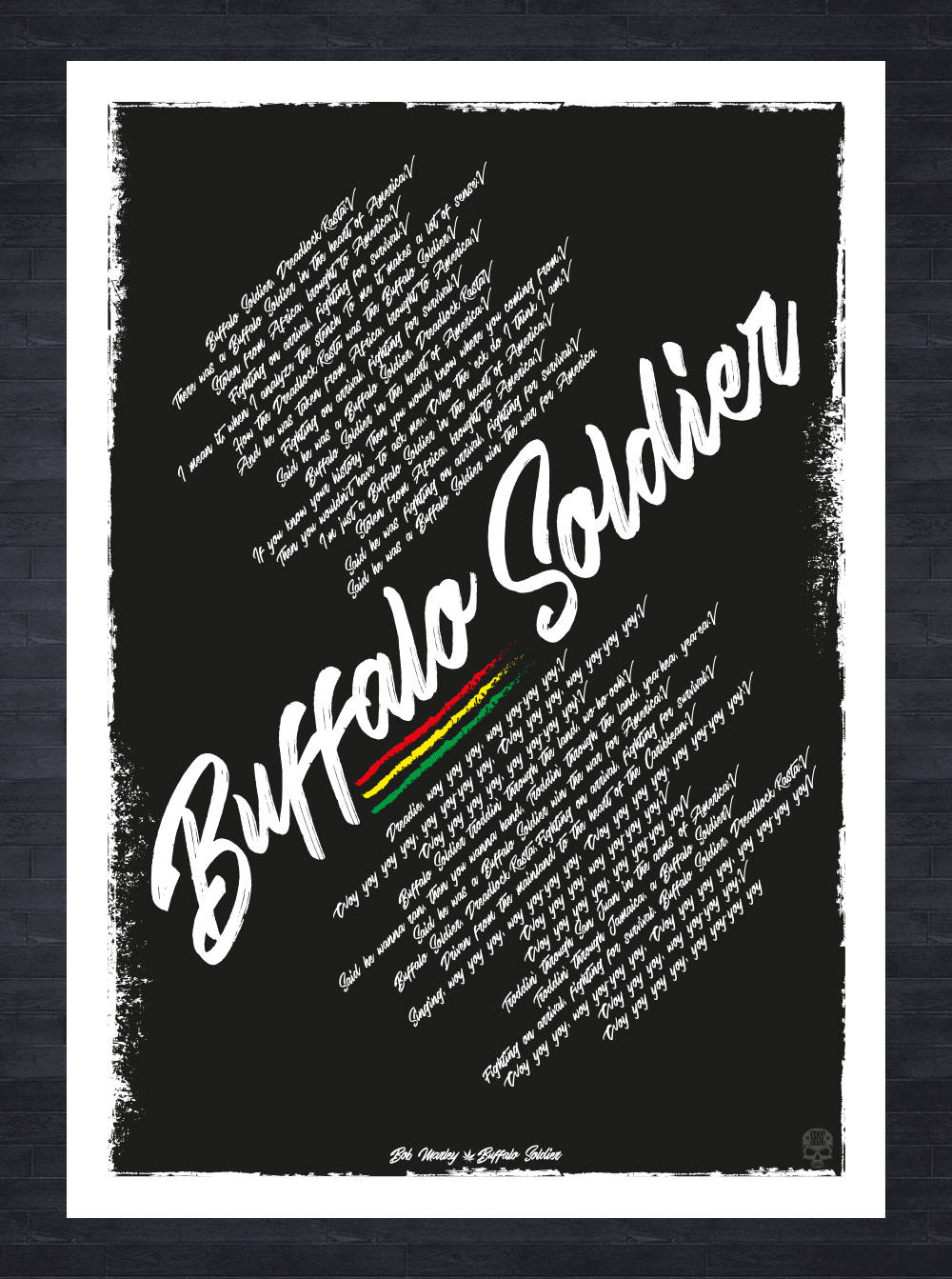 BOB MARLEY Buffalo Soldier Lyrics print | Etsy