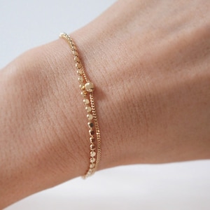 Ella Bracelet, Sterling Silver, Double chain bracelet, Chain bracelet, Simple bracelet, Silver Bracelet, Minimal Jewellery