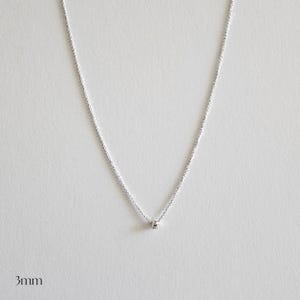 Petite Crystal Necklace: 3 Stone Sizes, Dainty 14K Gold Vermeil Chain, Minimalist Jewellery image 5