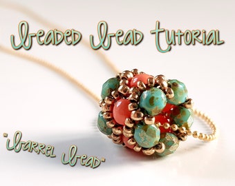 Barrel Bead - Beaded Bead Tutorial