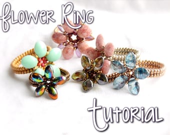 Flower Ring Beading Tutorial