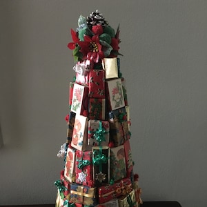 Unique One-of-a-Kind Handmade Matchbox Christmas Tree