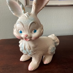 Vintage Rubber Bunny Rabbit Squeaky Toy