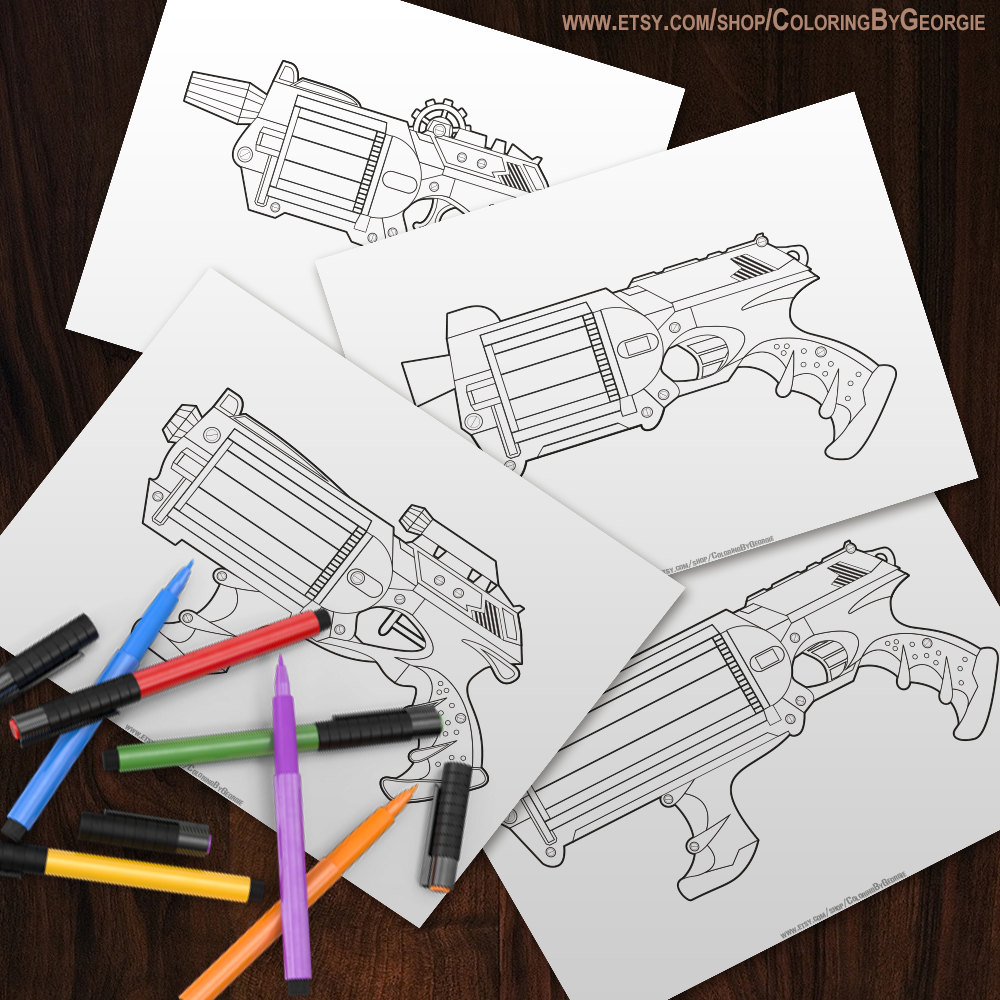 Coloring page Nerf Blasters NERF Logo