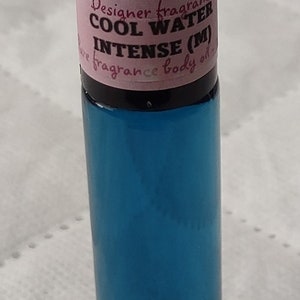 Fragrance Roll-On Body Oils 1/3oz bottle. Our impression of all our fragrances. Cool Water Intense-M