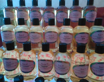 Moisturizing Body Oil/Massage Oil - 8 oz. Large.  Our impression of all our fragrances.