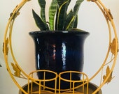 Metal Maple Leaf Plant Stand