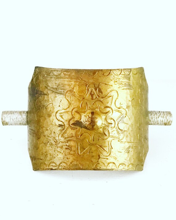 Mid century brass cuff bracelet