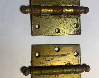 Vintage Heavy Stainless Steel Hinges 4 X 4 X 3 Mm Etsy
