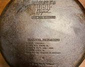 Wagner s 1891 Original 11 3 4 Skillet. With Seasoning Instructions. The Words are Crisp.