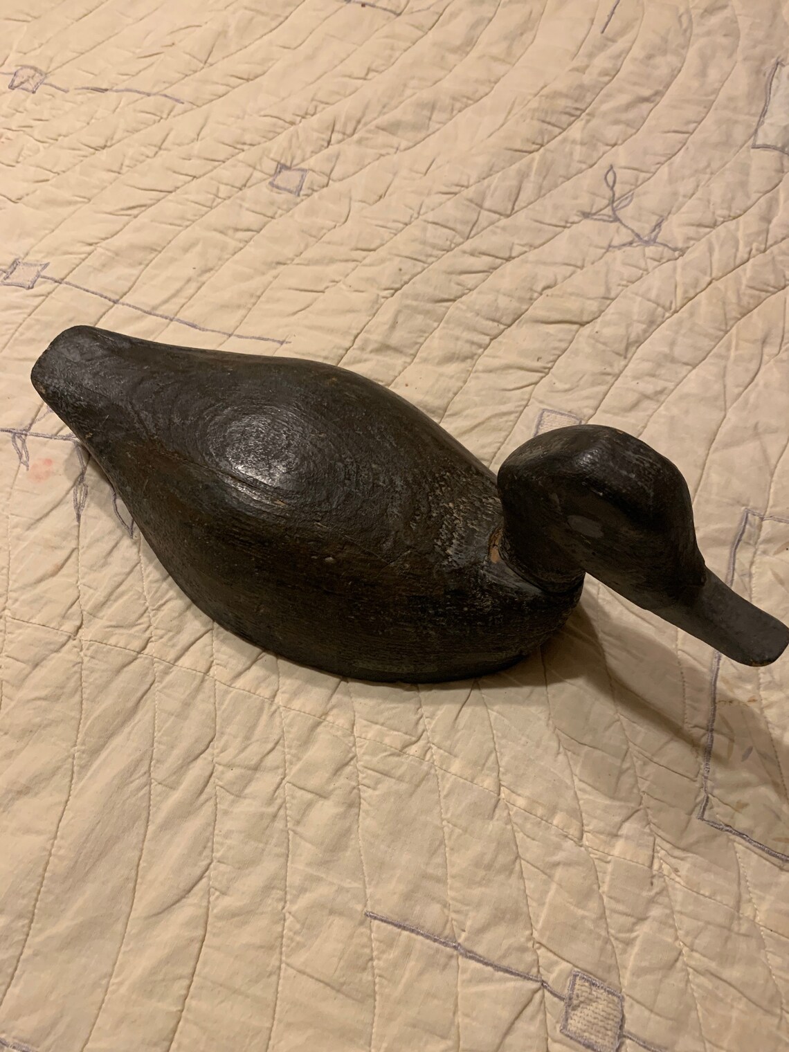 Primitive Wood Swivel Head Mallard Duck Decoy. Handmade with Etsy