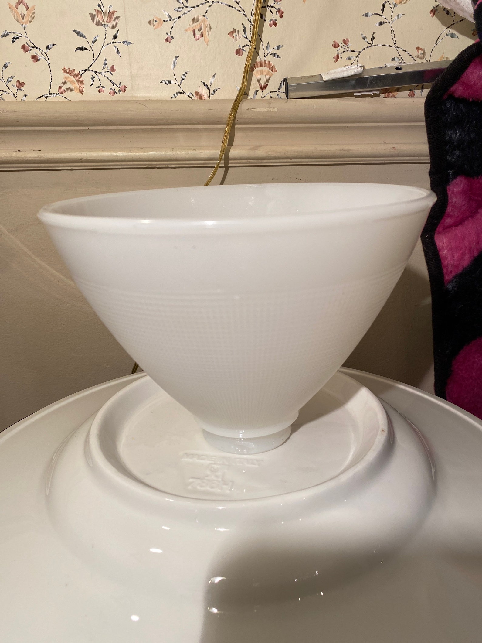 White Milk Glass Lamp Shade. 5 3/4 High. 2 1/4 Fitter. 8 Etsy