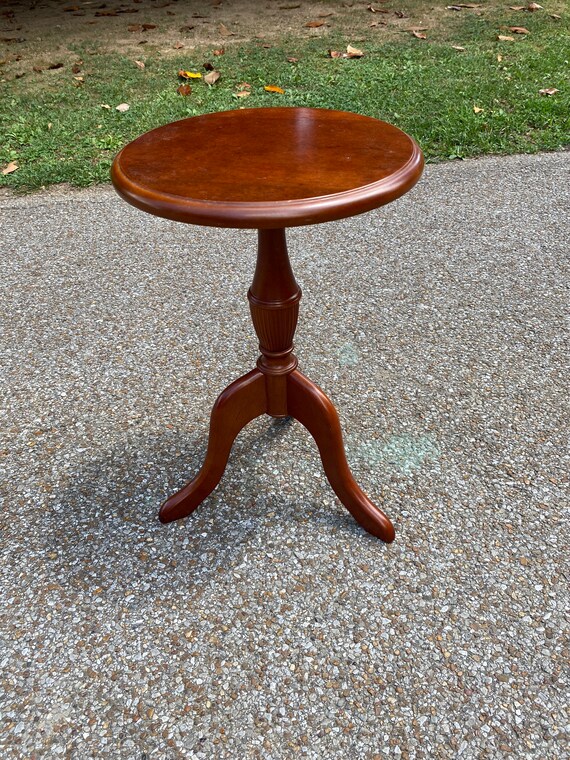 Bombay Chippendale Style Solid Wood Round Pedestal Table. Etsy
