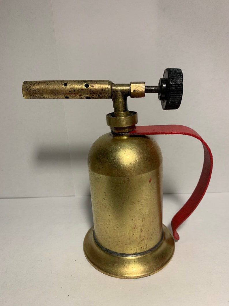 Miniature Brass Blow Torch by Clayton & Lambert. 1930's. Etsy