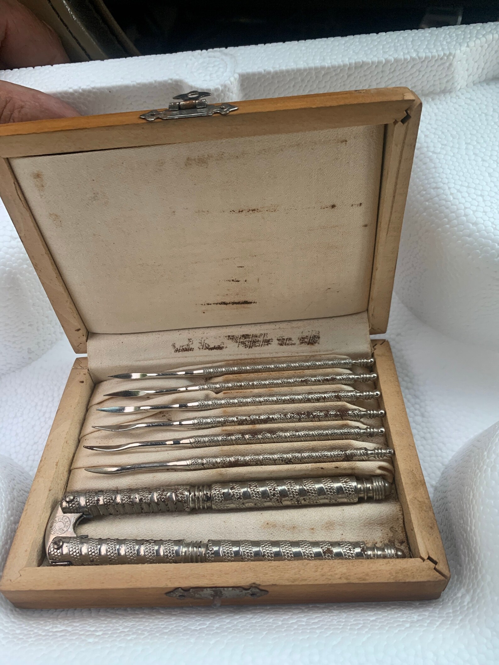 Vintage Nut Walnut Cracker and Pick Set in Wood Case Etsy