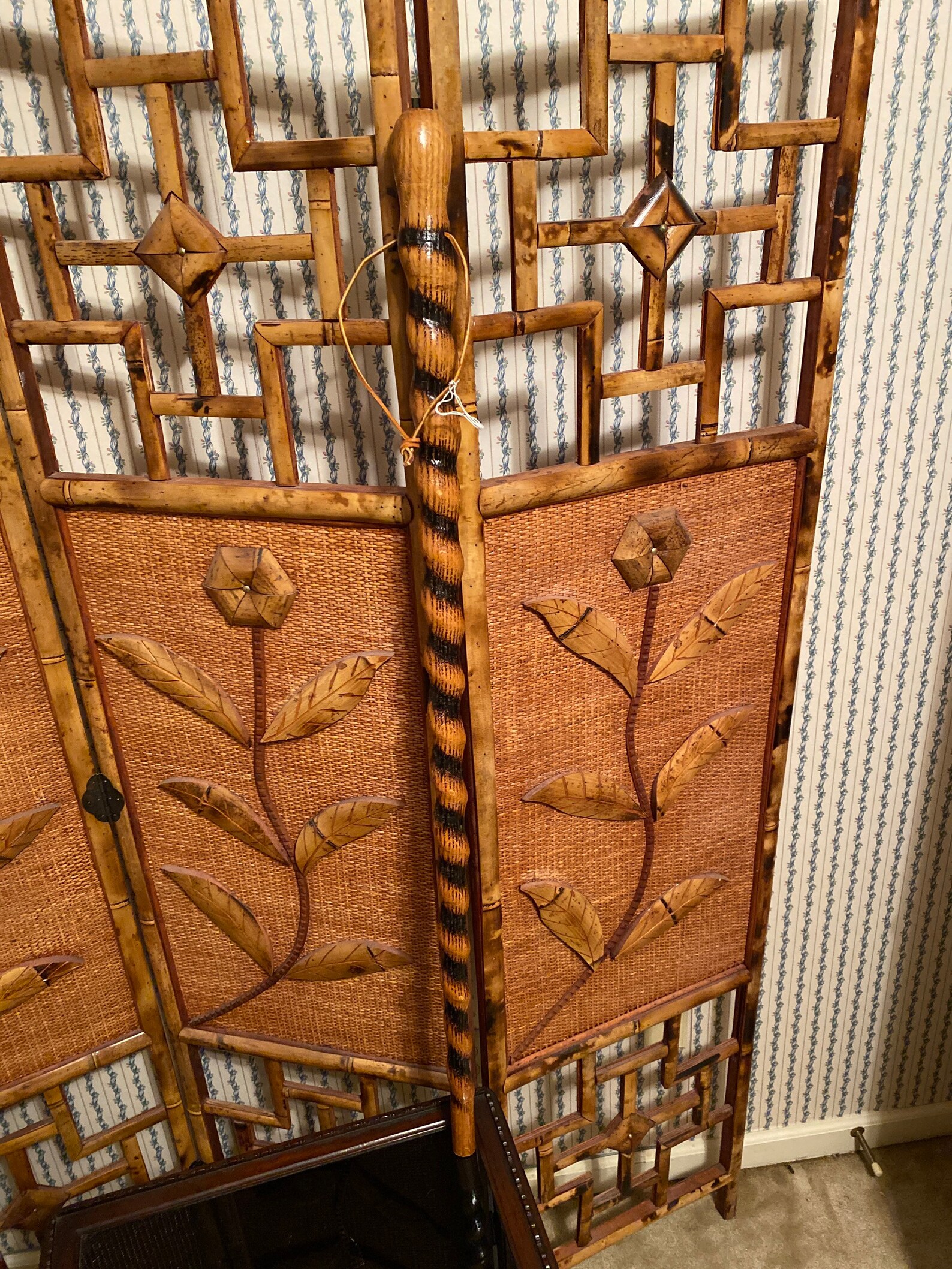 Twisted Wood Walking Stick. 40 1/2. Etsy