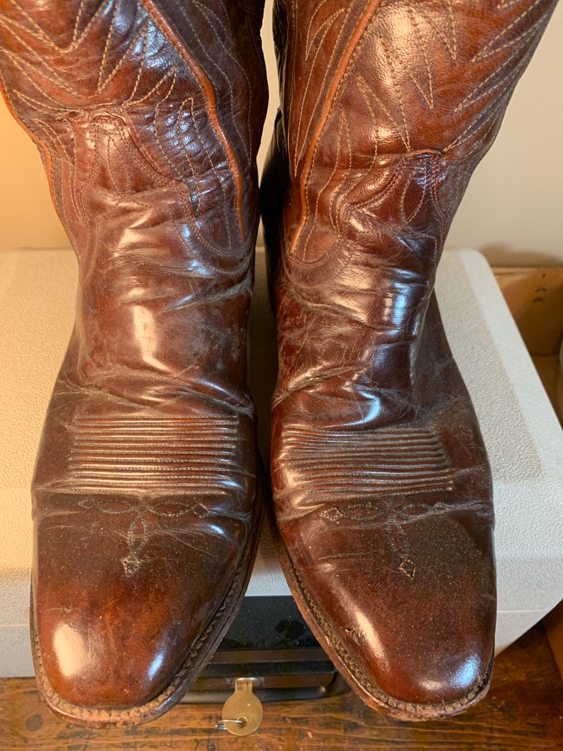 Dan Post All Leather Western Cowboy Boots. 10 B Style 6683. | Etsy