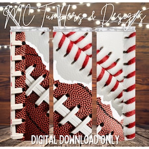 Baseball Football Tumbler Wrap