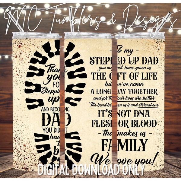 Step Dad Tumbler Wrap