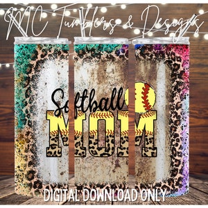 Softball Mom Tumbler Wrap