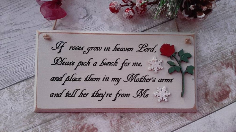 IF ROSES GROW in Heaven Lord please pick a bunch for me. | Etsy