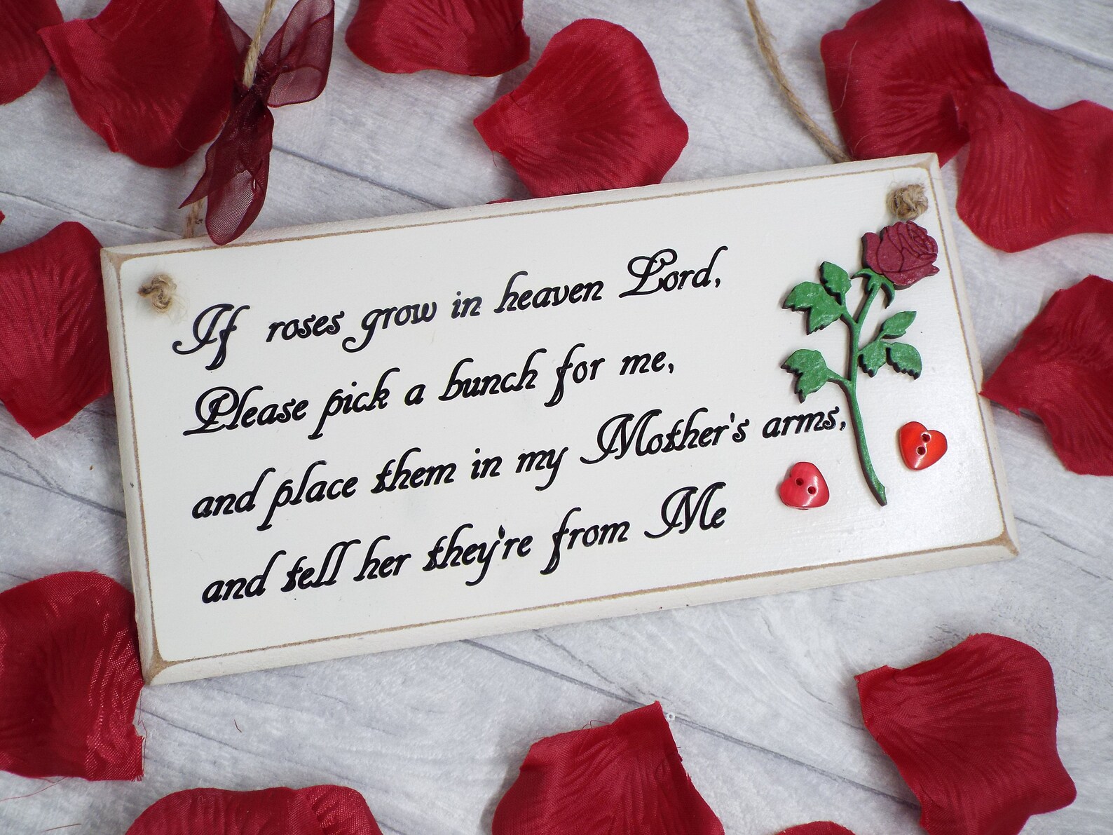 IF ROSES GROW in Heaven Lord please pick a bunch for me. Etsy