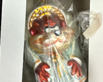 Christopher Radko New Wb TAZ ANGEL Glass Christmas Ornament Limited Edition 3033/5000