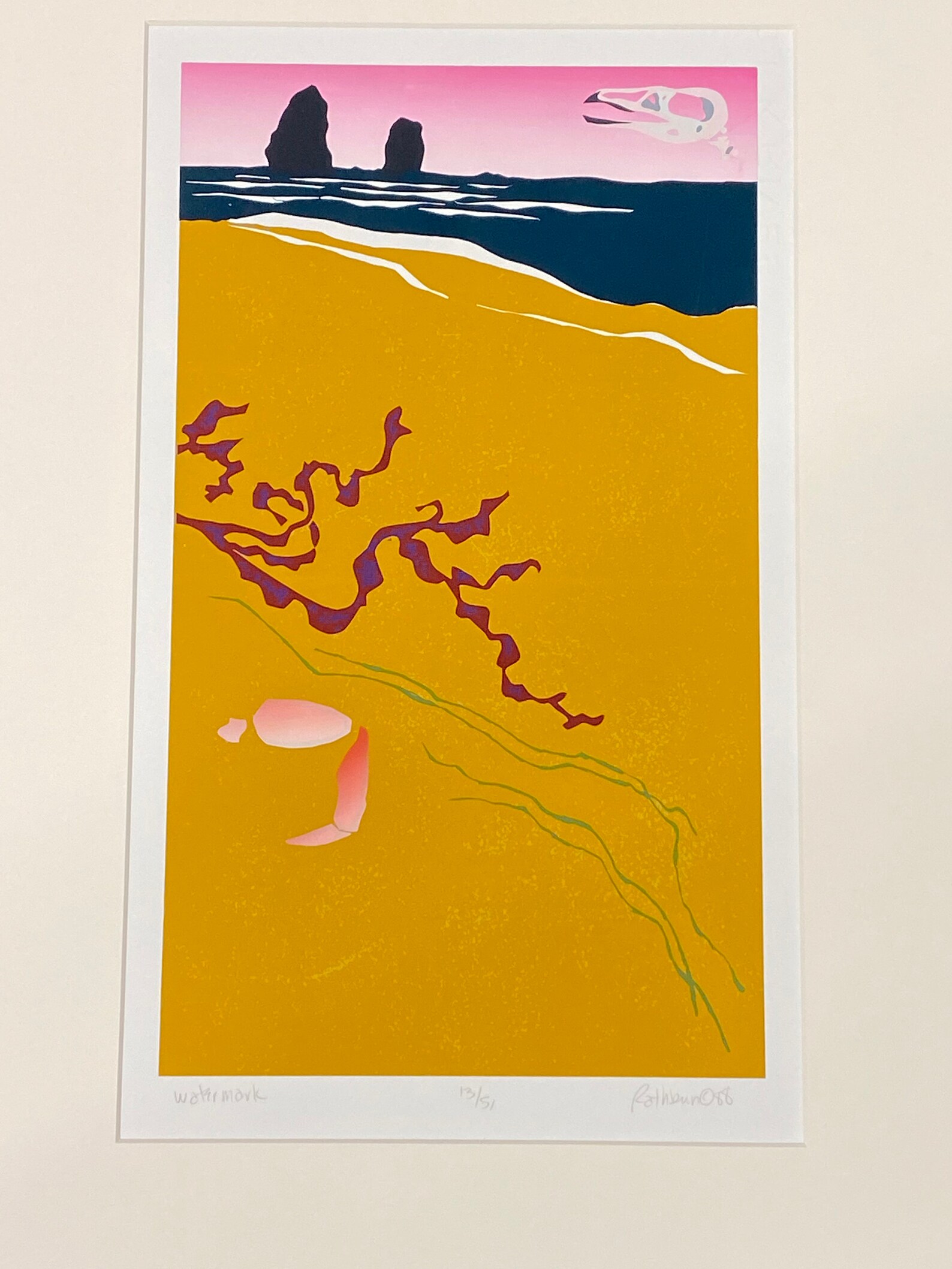 R. Keaney Rathbun watermark Silkscreen Art Print LE 13/51 - Etsy