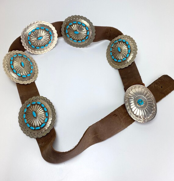 Native American Intricate Bugs Bunny Vintage Navajo Sterling Silver Concho Belt Native American Intricate Bugs Bunny Vintage Navajo Sterling Silver Concho Belt