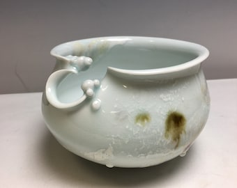 Vintage Studio Art Porcelain Pottery Vase Bowl Abstract MCM Artisan Signed