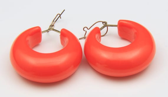 Chunky plastic earrings sale