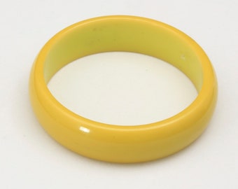 Vintage gelb solide Bakelit Armreif