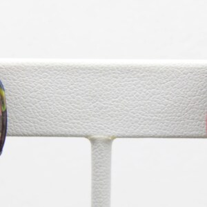 Vintage 60s Venetian Millefiori Glass Clip On Earrings Colorful Murano Oval image 6